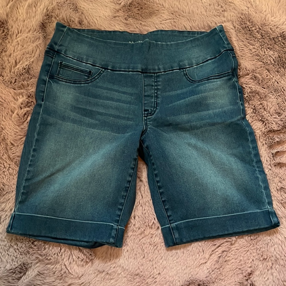 Large blue jean shorts. brand: sound/style